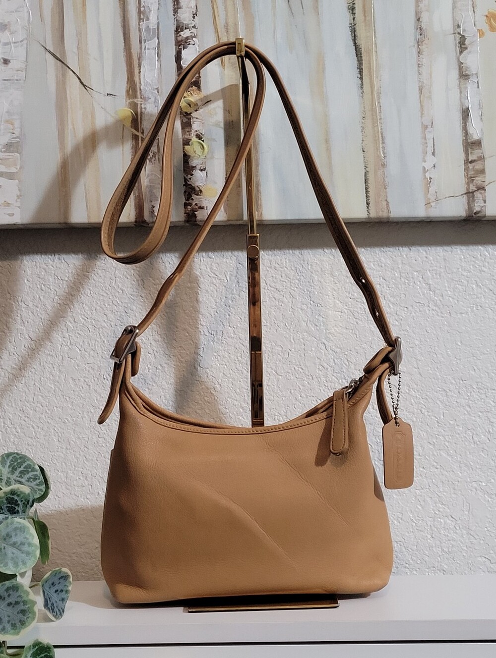 Vintage Coach Legacy 9136 British Tan Glove Tanned Brown Leather Shoulder Bag